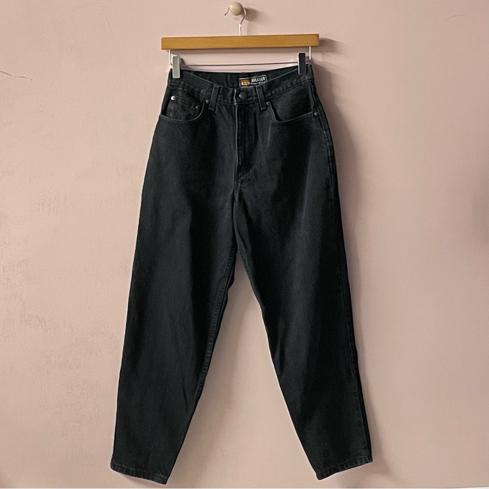 Vintage Route 66 Black Washed Mom Jeans EUC Size 3/4 Petite